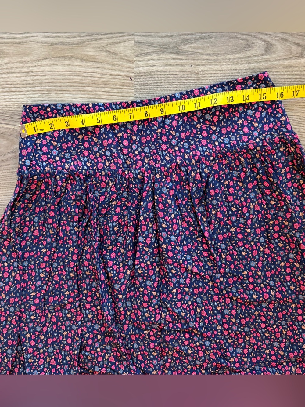 Natural Life Maxi Skirt Side Slit Smocked Back Boho Cottagecore Prairie size XL - Picture 4 of 7